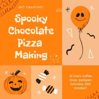 Spooky Chocolate Pizza Making for Children